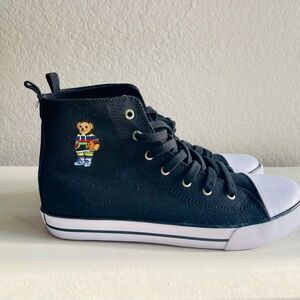 Polo by Ralph Lauren Black High-Top Sneakers